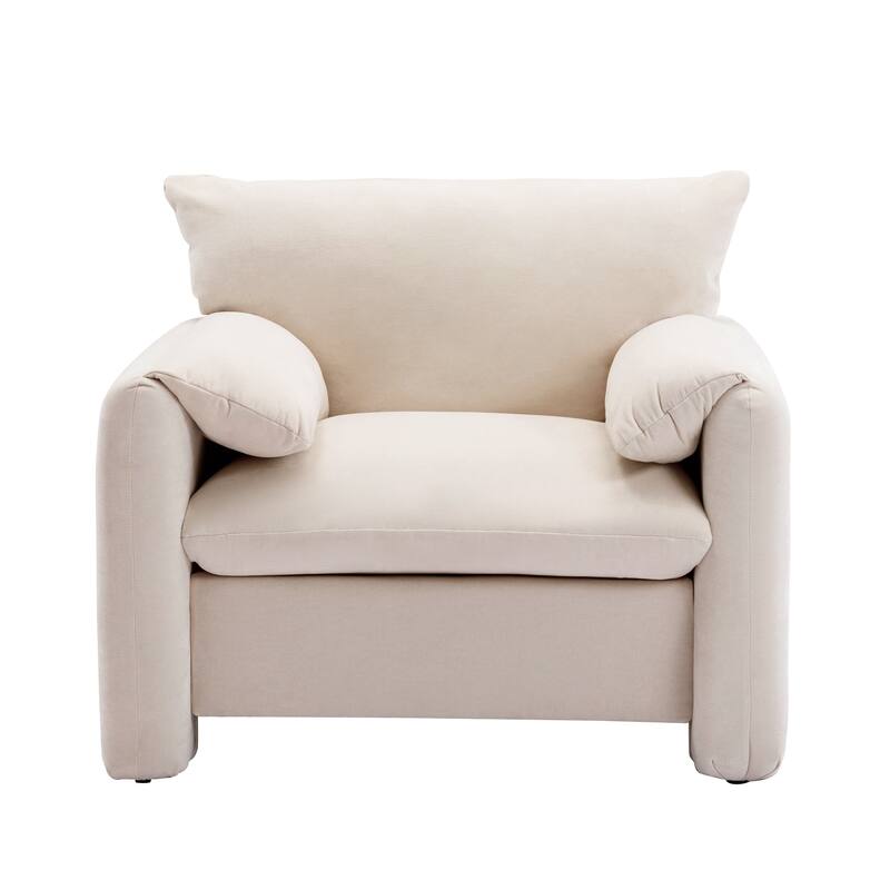 Modern Style Chenille Oversized Armchair Accent Chair Single Sofa