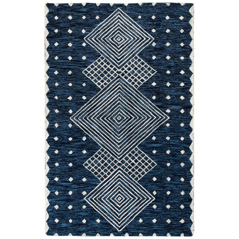 SAFAVIEH Handmade Micro-Loop Crystele Modern Wool Rug