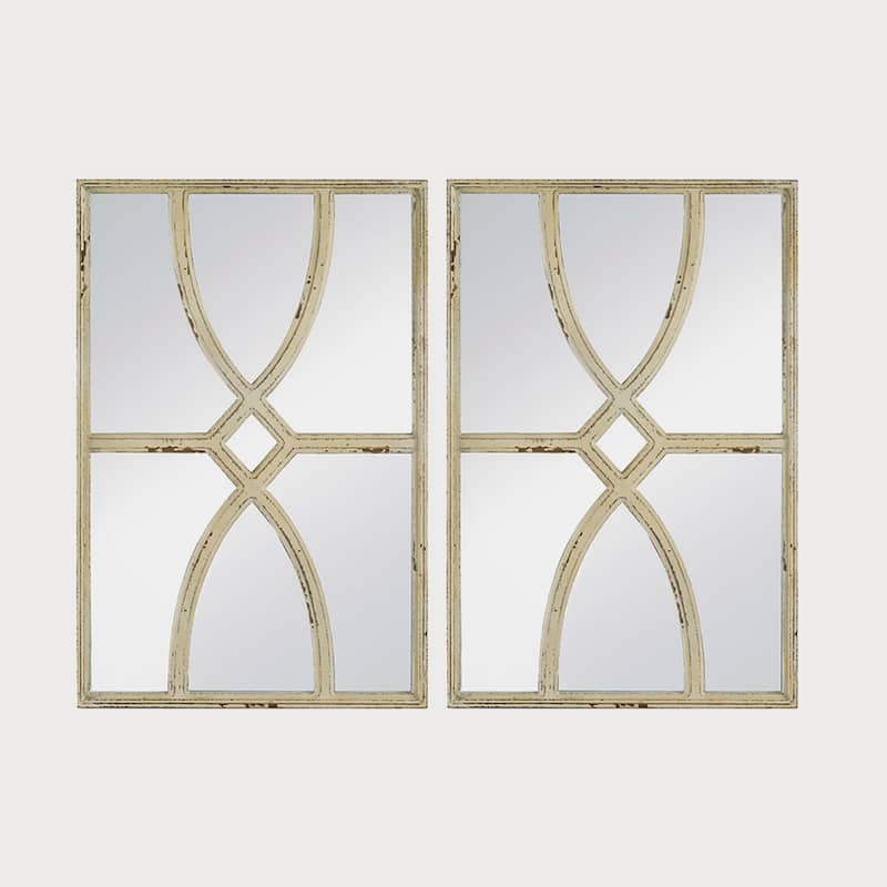 16" x 23" Rectangular Wooden Wall Mirror