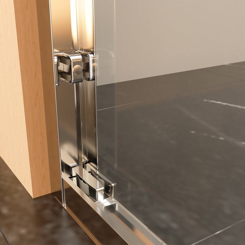 56-60" x 72" Semi-Frameless Double Sliding Shower Door