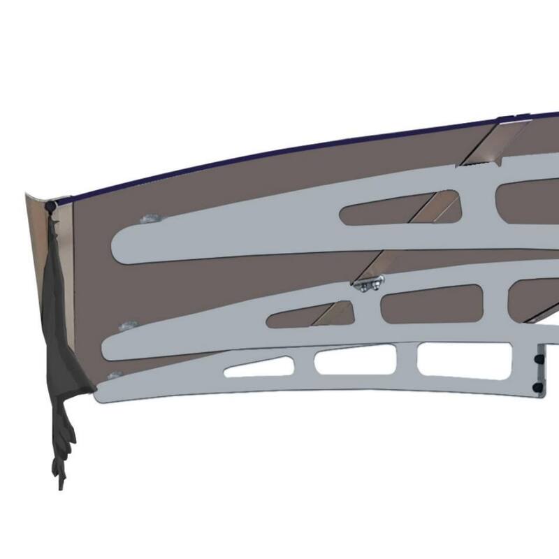 Wall-mounted window and door awnings for wooden wall rooms