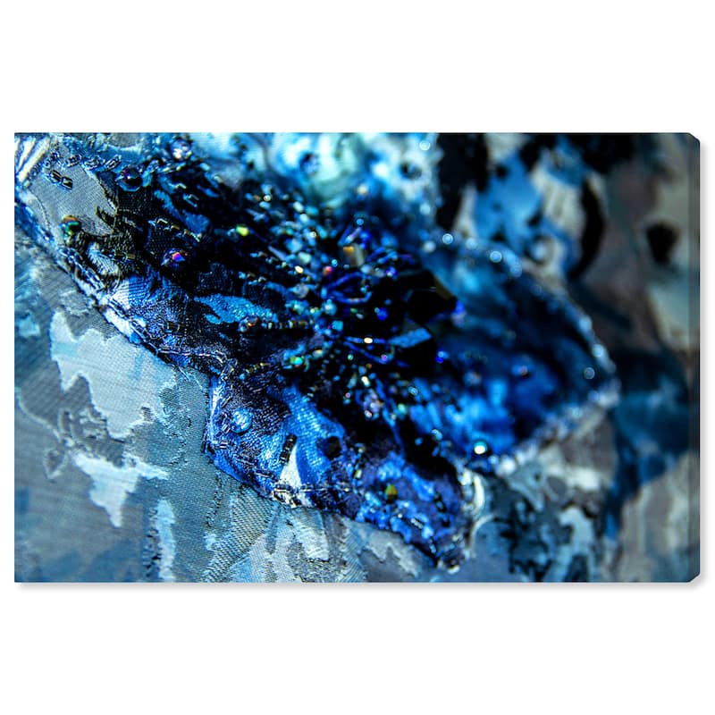 Wynwood Studio Canvas Fashion and Glam Mark Zunino - Saphire Tide Tapestry Blue and Modern & Contemporary Wall Art Canvas Print