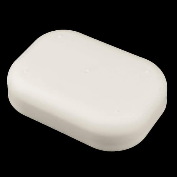 Home Bathroom Plastic Rectangle Shower Soap Holder Draining Box Case Dish White Bed Bath