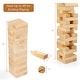 preview thumbnail 4 of 10, Costway Giant Tumbling Timber Toy 54 PCS Wooden Blocks Game w/ - Natural - See Details