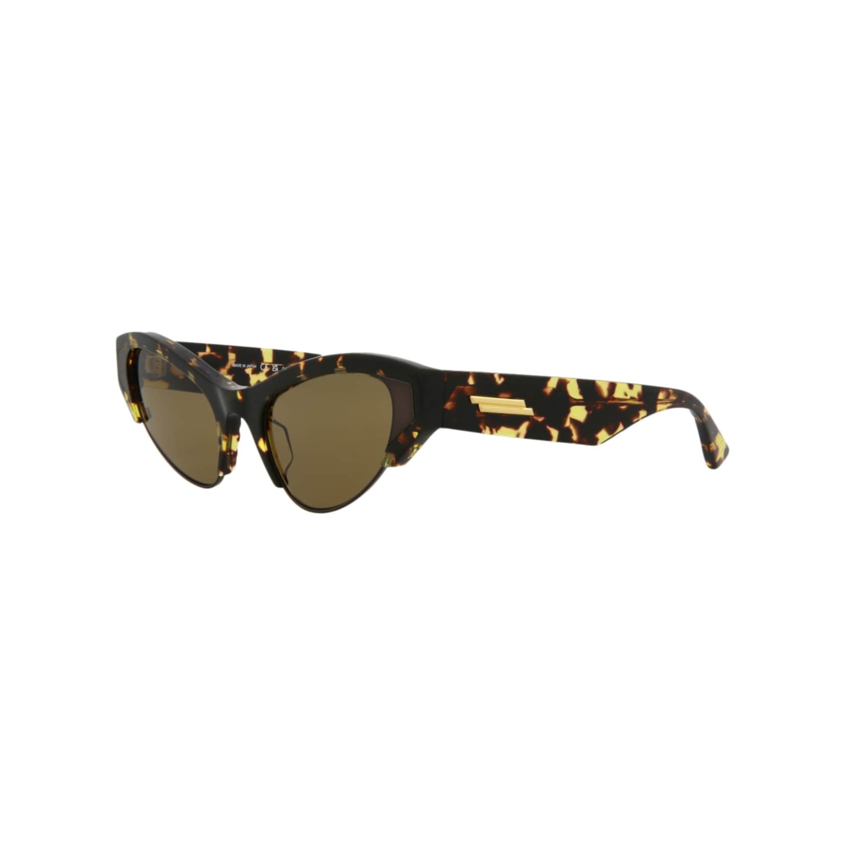 Bottega Veneta 53mm Cat Eye Sunglasses Havana Ruthenium Brown Bottega-Veneta-Square-Frame-  main image 2