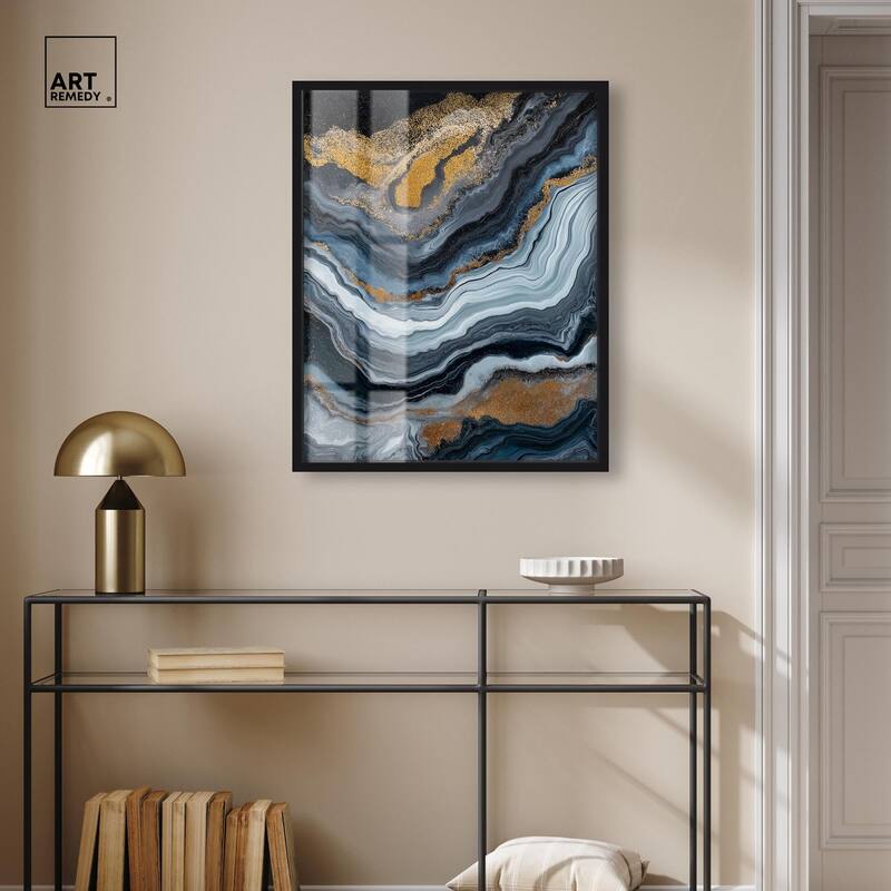 Acrylic Flow II Shadowbox by Art Remedy