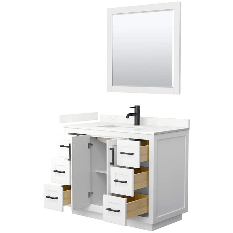 Wyndham Collection WCF292942S-QTZ-UNSM34 Miranda 42" Free Standing