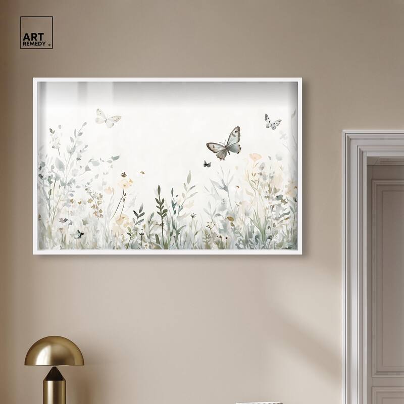 Butterfly Field Shadowbox by Art Remedy