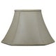 preview thumbnail 4 of 6, Silk Square Cut Lampshade, 6" Top, 12" Bottom, 8" Height Cream