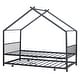 preview thumbnail 4 of 45, Metal Adorable House Twin Size House Bed with Twin Size Trundle Bed,Kids and Baby
