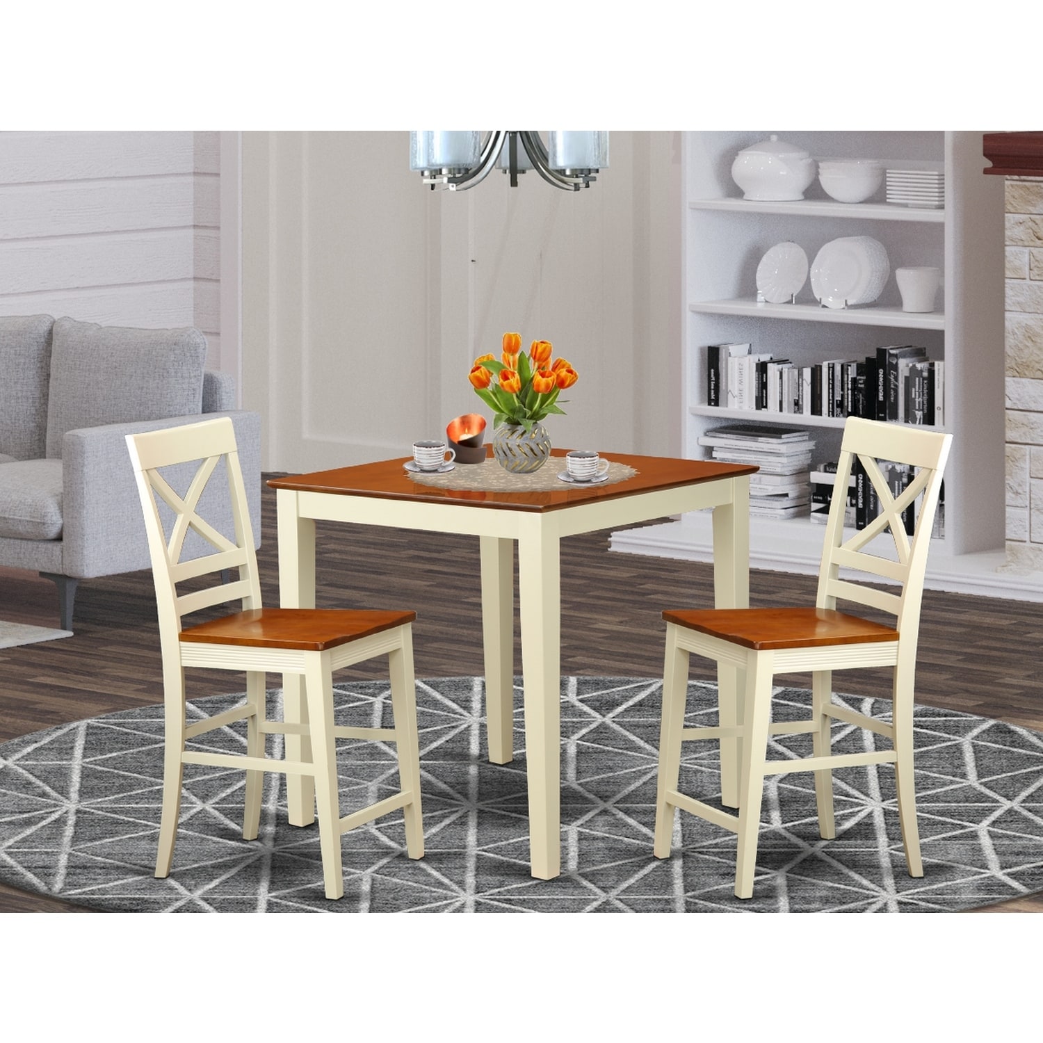 Counter Height Table Set - Pub Table & Chairs - Modern Dining Room Furniture