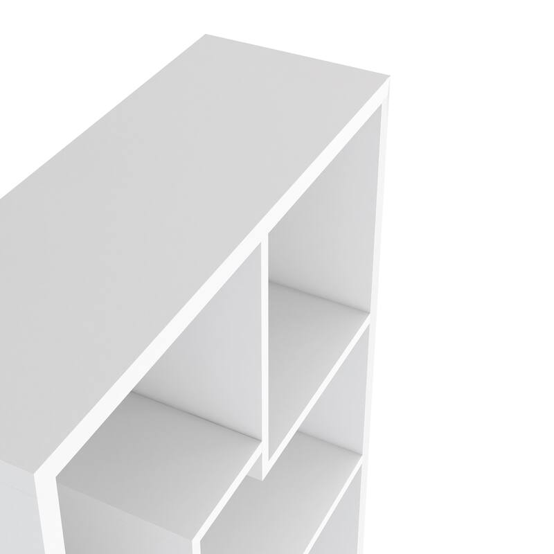 DH BASIC Modern 73-inch 8-Open Shelf Display Bookcase by Denhour