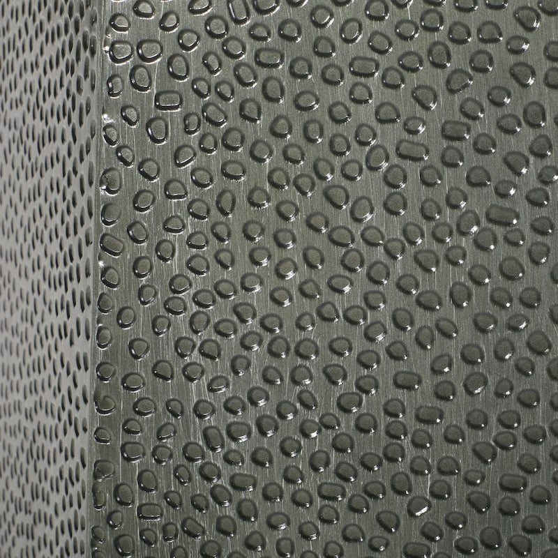 Roomfitters Modern Hammered Iron Side Table, Metal End Table for Living Room, Decorative Accent Pedestal