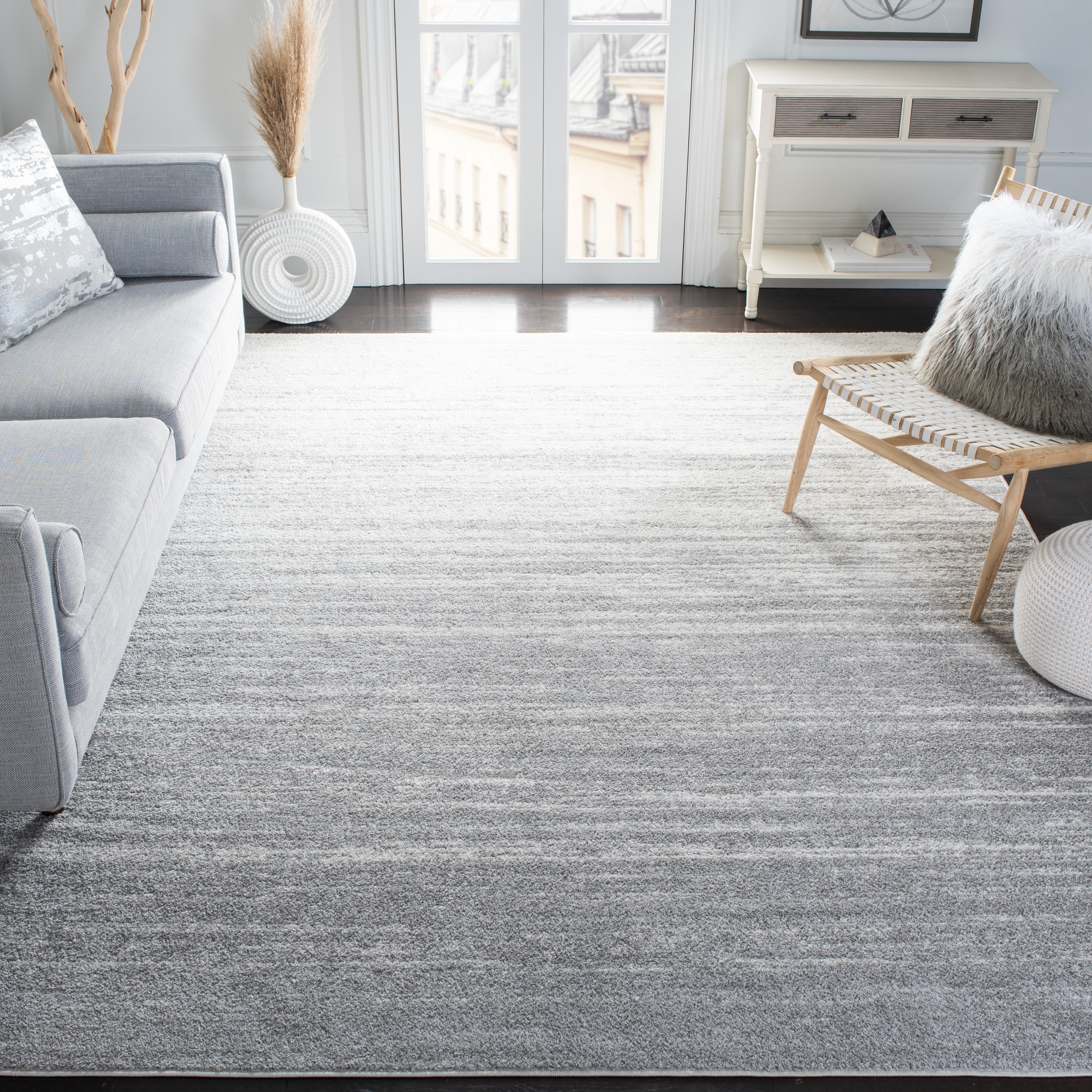 3x5 Modern Dark Gray Area Rugs for Living Room