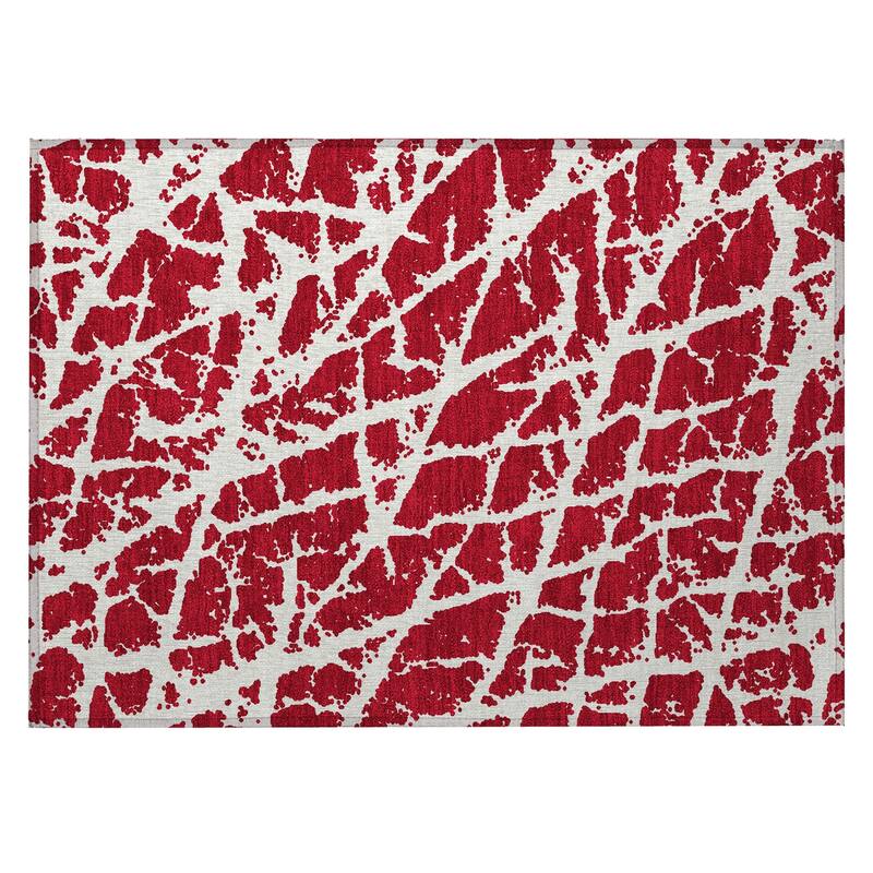 Mari Modern Art-Inspired Weather Resistant Blended Style Outdoor Rug