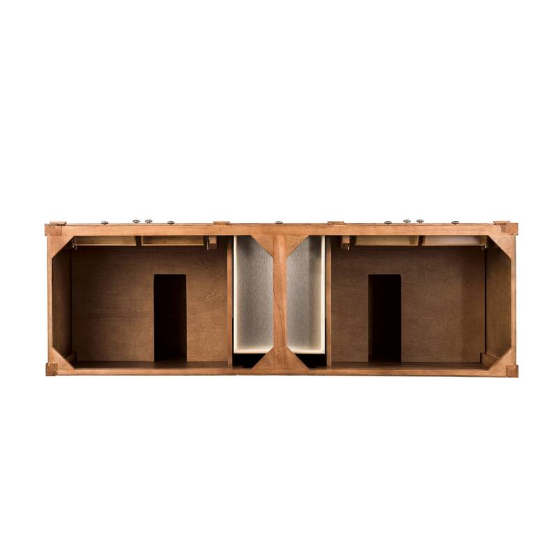 James Martin Vanities Brittany 72" Double Vanity, Saddle Brown