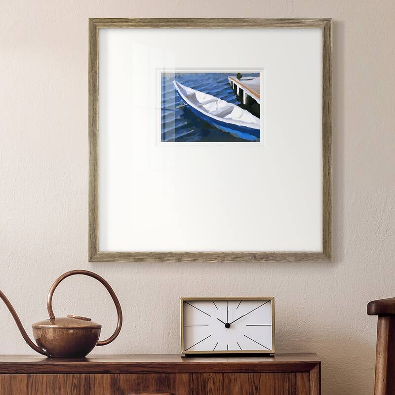 Colorful Rowboat IVPremium Framed Print