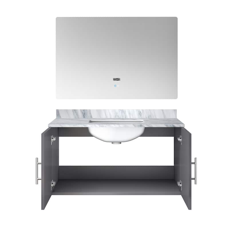 36-inch Bathroom Vanity with Marble Top, Soft Close Features,and Mirror -Scratch & Stain Resistant Countertop