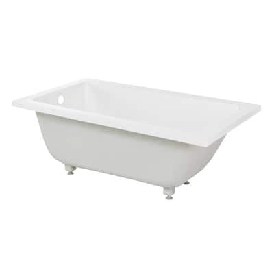 Lausanne 54" X 30" Reversible Drain Drop-In Bathtub - 30x54 Reversible