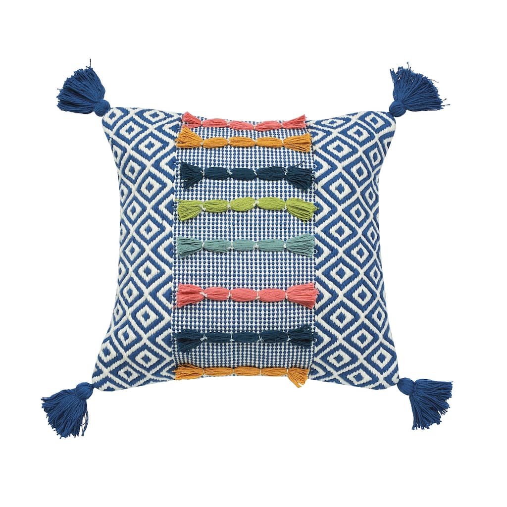 20" x 20" Ciara Tassel Throw Pillow