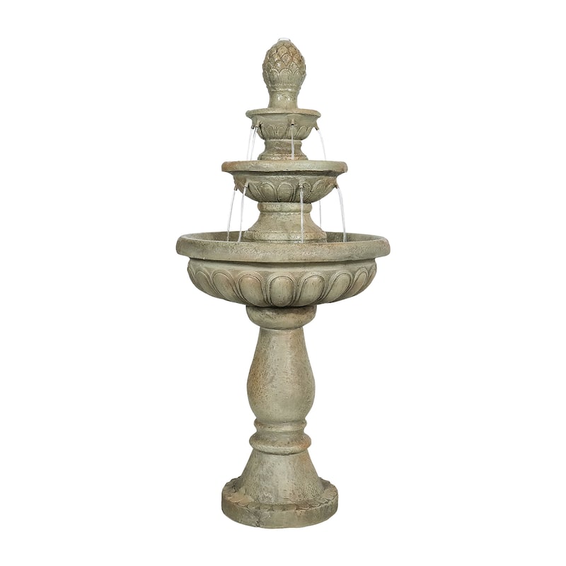 Italian Outdoor Water Fountain - 42.5in H Cascading Fountain for Home