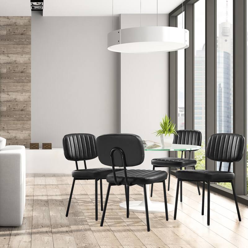 Upholstered Dining Room Chairs with Cushion Seat Set of 6