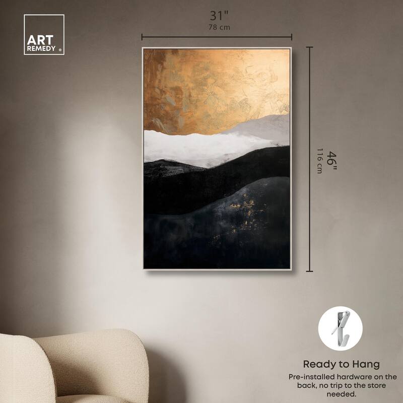 Golden Vista I Canvas by Art Remedy