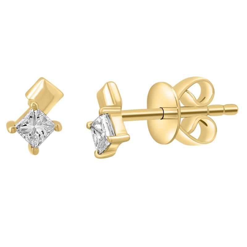 EFFY 14K Yellow Gold Diamond Earrings