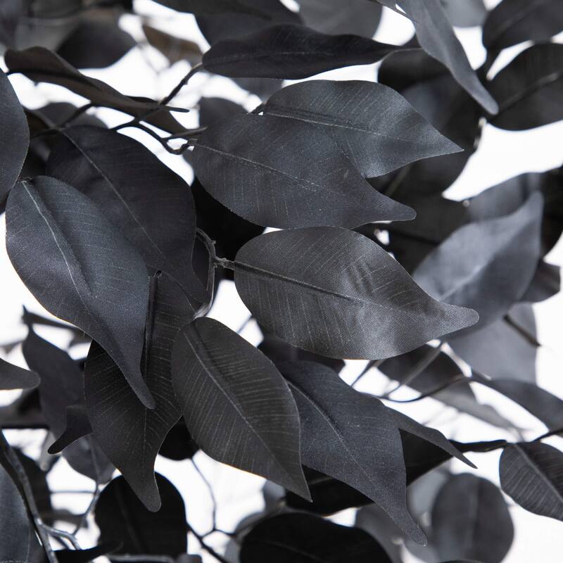 5-ft Artificial Halloween Black Ficus Tree with Natural Trunk