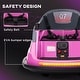 preview thumbnail 16 of 16, Aosom 12V Bumper Car for Kids 1.5-5 Years Old, Electric Ride On Bumper with 360 Degree Spin