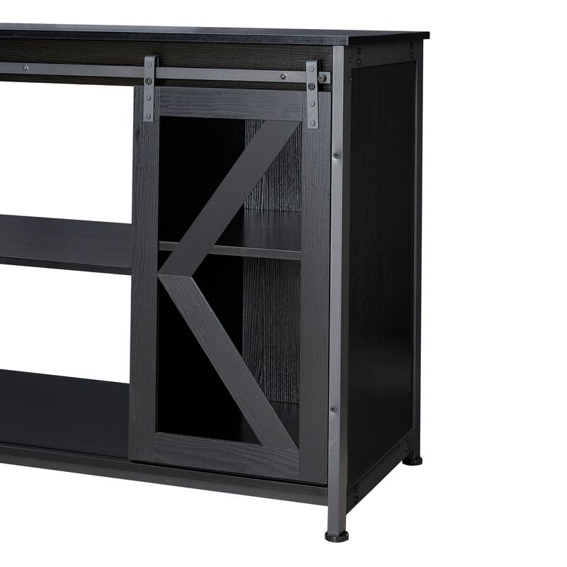 Anmytek 80 Gallon Heavy Duty Metal Aquarium Stand with Cabinet for Fish Tank Accessories Storage