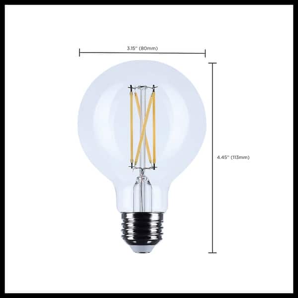 4.5 Watt G25 LED Medium Base Clear 3500K CCT 120 Volt