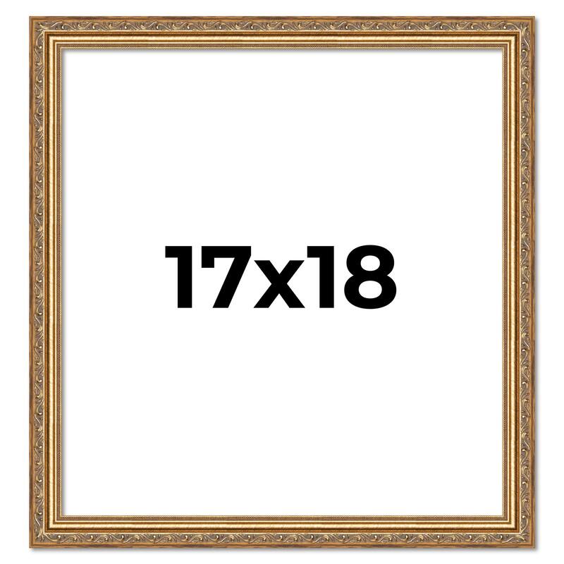 17x18 Frame Red Solid Wood Picture Frame Width 1.75 Inches | Interior Frame Depth 1 13/16 Inches