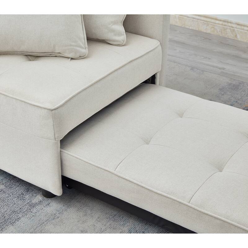 4 in 1 Convertible Recliner Couch Sleeper Sofa