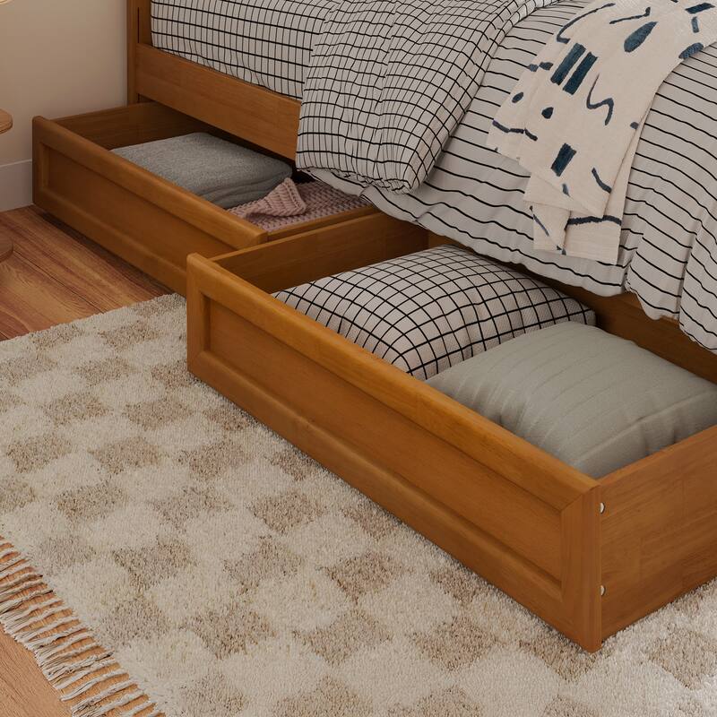 Felicity Platform Bed with Panel Footboard and Storage Drawers