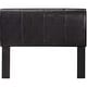preview thumbnail 3 of 3, Platform Style Leatherette Queen Size Bed with Curved Headboard, Brown