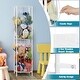 preview thumbnail 11 of 9, Kids Toy Storage Bins with Wheels, Metal Frame