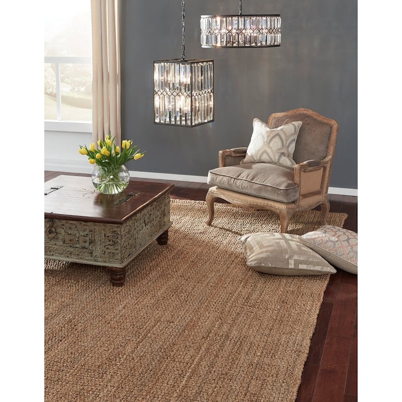 Annello Handspun Jute Area Rug by Kosas Home - 2' x 3' - Natural/Grey