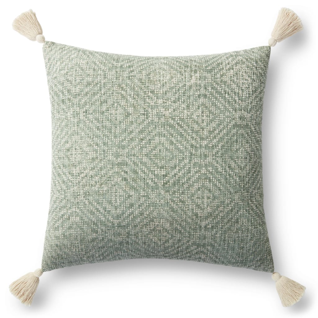 Alexander Home Distressed Tribal Diamond Tassel Pillow