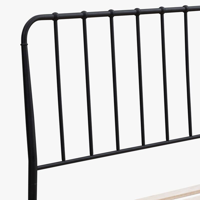 Intercon Farmhouse Metal Panel Bed, Black