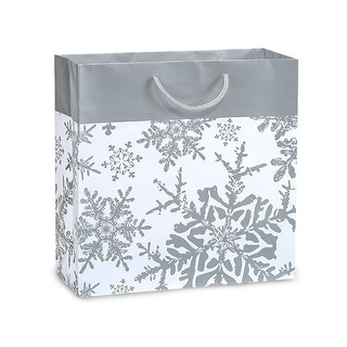 silver gift bags with handles