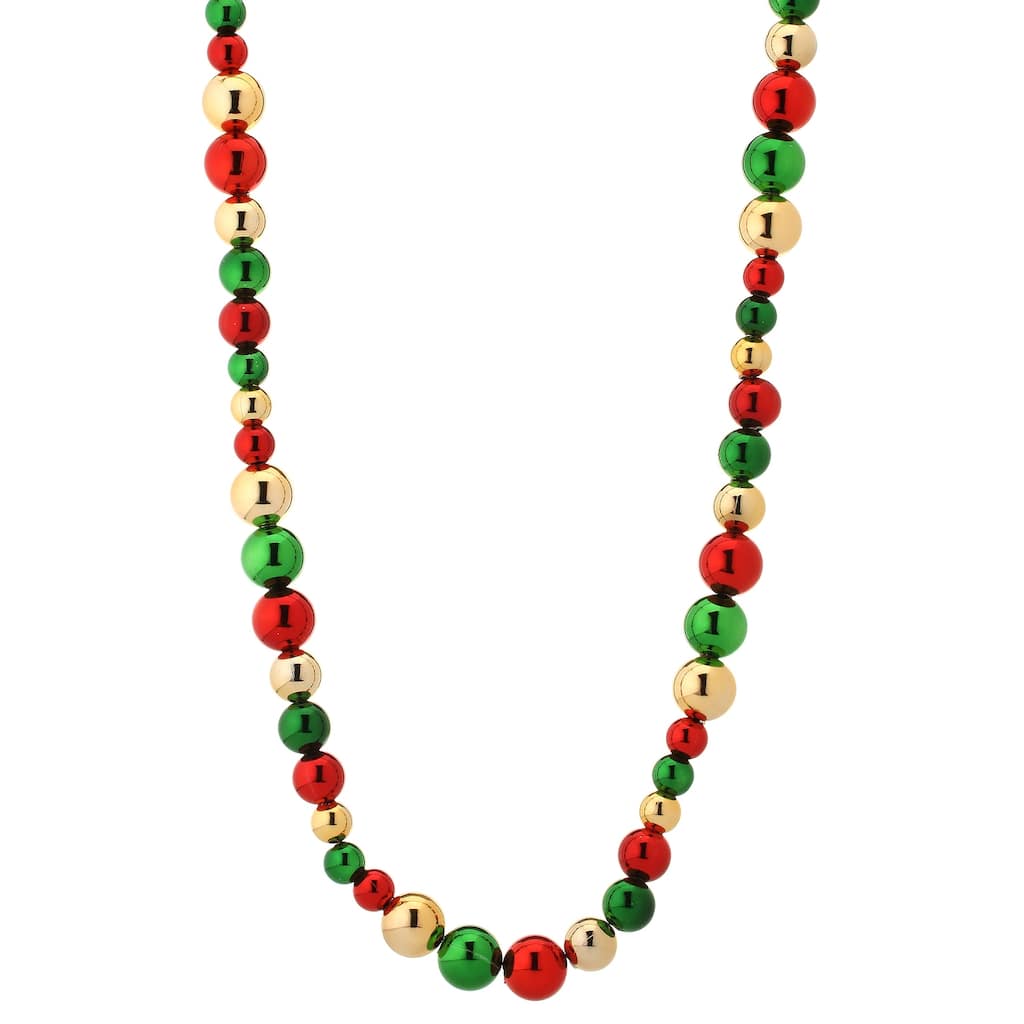 Shiny Mix Ball Garland 6'