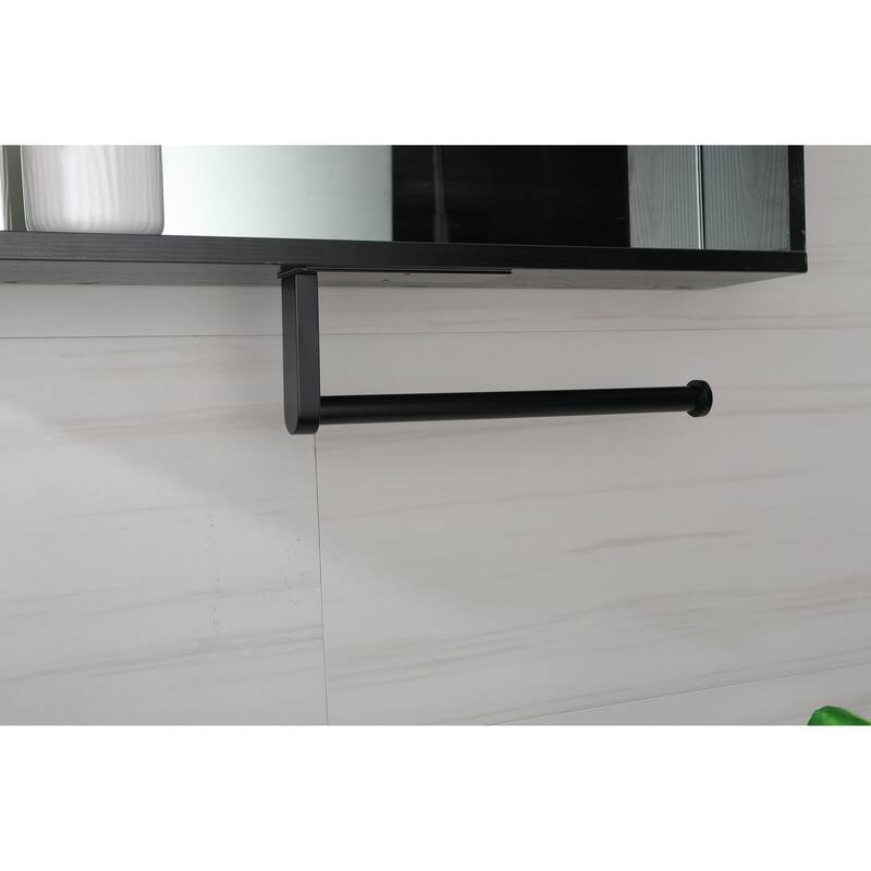 2 Pack 12-inch. Kitchen Paper Towels Rolls Adhesive Under Cabinet - Black