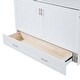 preview thumbnail 10 of 11, Queen Storage Bed Pulley Structure Murphy Bed Wall Platform Bed, White