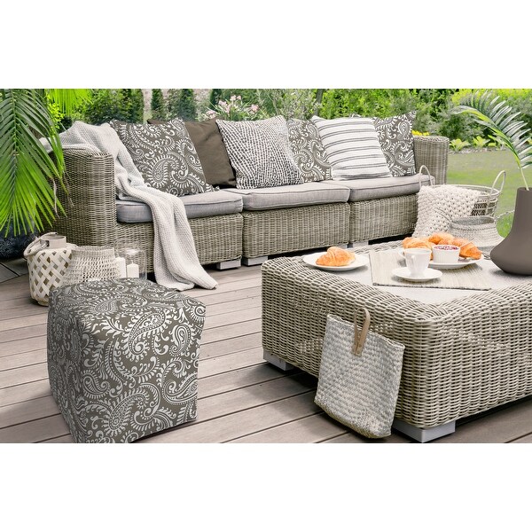 IDEE PUFF cover gray ♡ DREAMY Indoor/Outdoor Pouf - Zipper Cover with Luxury Polyfil