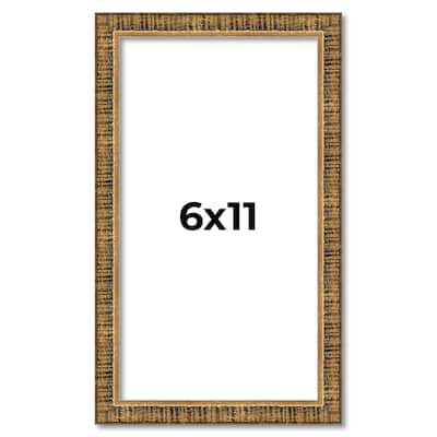 6x11 Frame Gold Solid Wood Picture Frame - Complete Modern Photo Frame