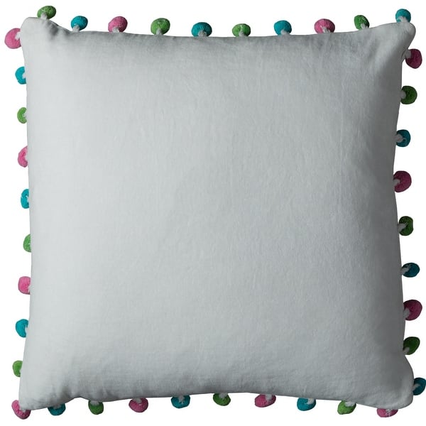 Colorful Pom Pom Tassel Pillow Covers - Bed Bath & Beyond - 27032045