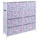 preview thumbnail 22 of 42, Modern Color Print 9-cubby Storage Tower Tie-Dye Purple