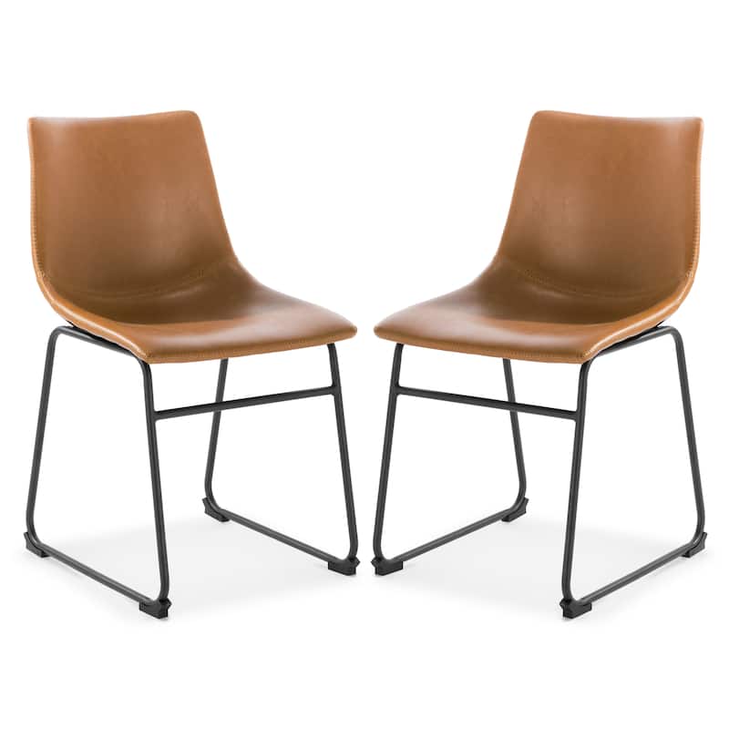 EdgeMod Brinley Dining Chair (Set of 2) - Tan