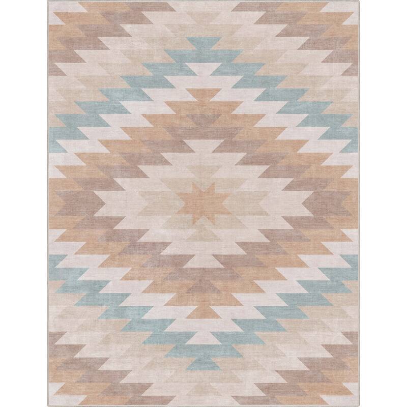 Well Woven Apollo Albuquerque Southwestern Machine Washable Area Rug